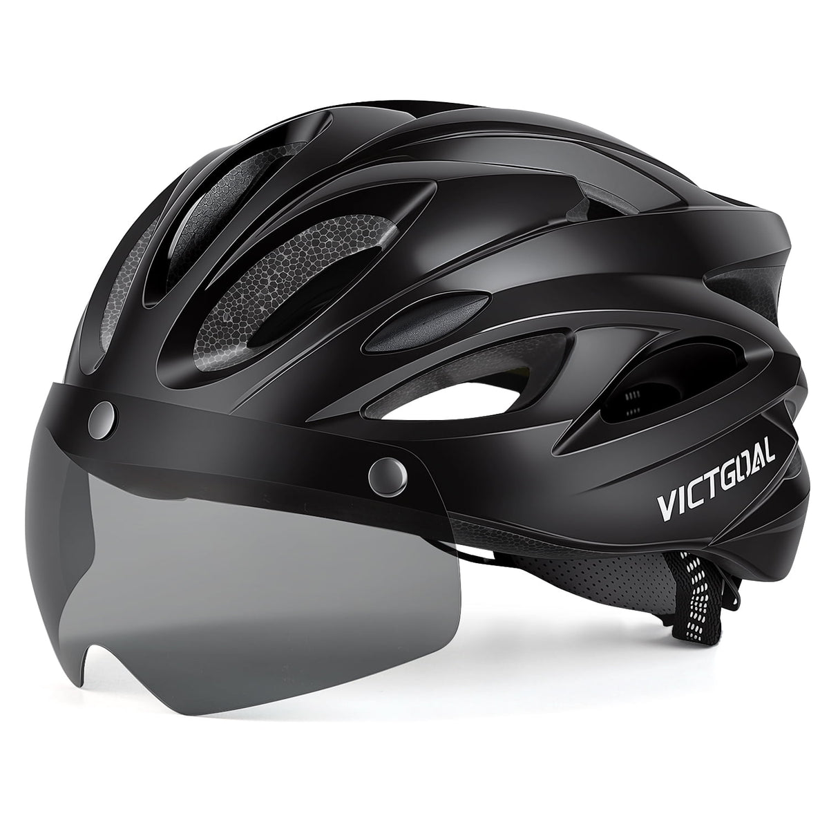 Bike Helmet for Adults with Light and Goggles Lightweight MTB Road Bicycle Helmets