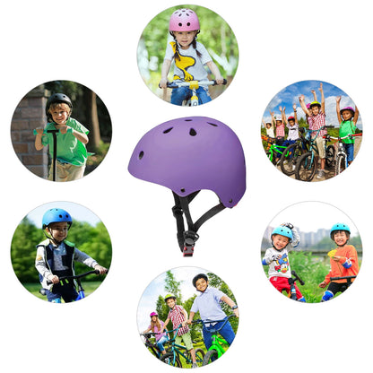 Tripumer Kids Bike Helmet Toddler Ages 3-8 Years Old Boys Girls Children Adjustable Bicycle Helmet Purple