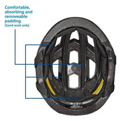 Concord Adult Light Gray Bike Helmet, Adjustable Fit